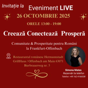 Creează Conectează Prosperă – Frankfurt 26 octombrie 2025